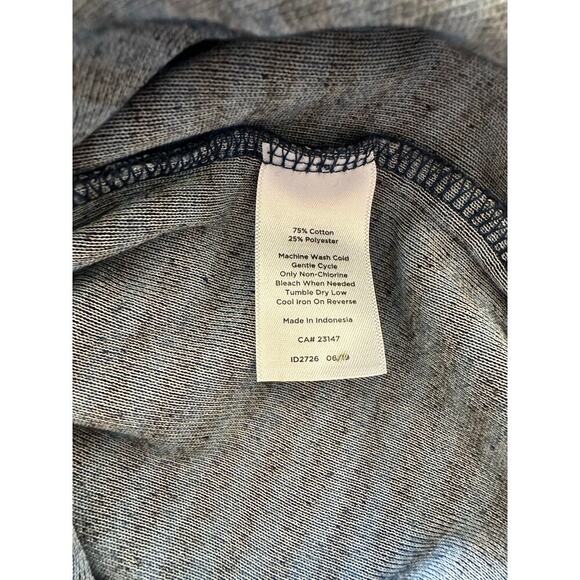 T by Talbots Striped Shawl Collar Crushed Velvet Top Long Sleeve Size Petite 0-2 - Picture 4 of 8